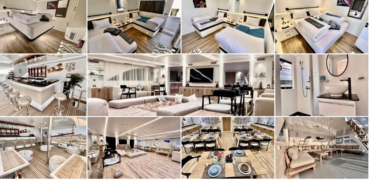 Premium luxury yacht Ocean Lovers interior